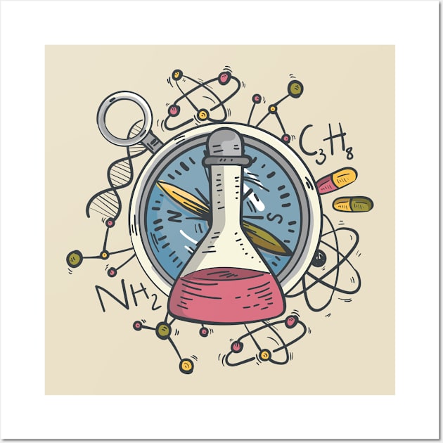 Chemical Science Wall Art by Noveldesigns